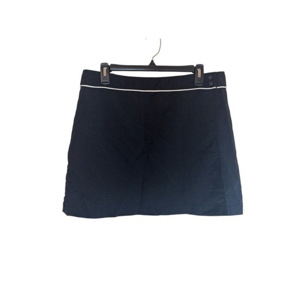 Patagonia Womens 12 Black Nylon Wrap Mini Skirt Hiking Outdoor Travel
